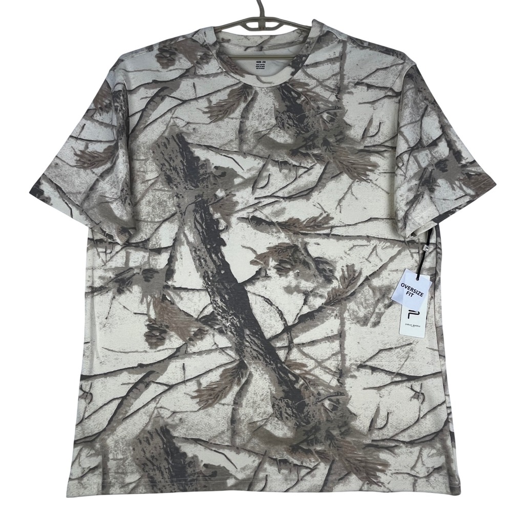 Public Supply NYC T-Shirt Mens 2X Hunting Camo Buttercream Oversize Fit NEW